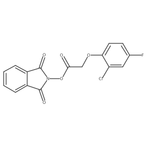 1,3-dioxo-2,3-dihydro-1H-isoindol-2-yl 2-(2-chloro-4-fluorophenoxy)acetate结构式