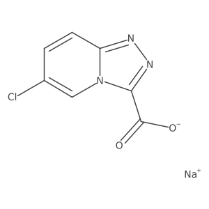 Sodium 6-chloro-[1,2,4]triazolo[4,3-a]pyridine-3-carboxylate结构式