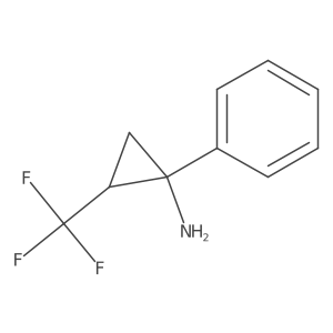 1-Phenyl-2-(trifluoromethyl)cyclopropan-1-amine Structure
