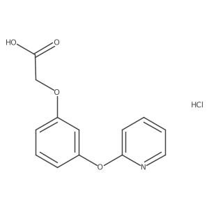 2-(3-Pyridin-2-yloxyphenoxy)acetic acid;hydrochloride Structure