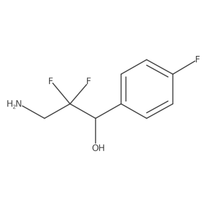 (R)-3-Amino-2,2-difluoro-1-(4-fluorophenyl)propan-1-ol Structure