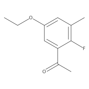 1-(5-Ethoxy-2-fluoro-3-methylphenyl)ethanone结构式