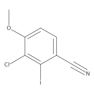 3-Chloro-2-iodo-4-methoxybenzonitrile结构式