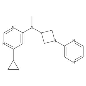 6-cyclopropyl-N-methyl-N-[1-(pyrazin-2-yl)azetidin-3-yl]pyrimidin-4-amine Structure