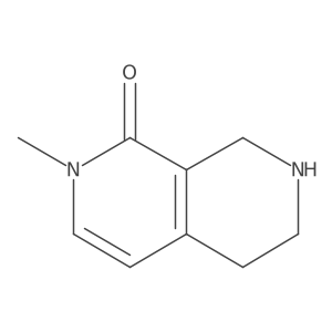 2-Methyl-1,2,5,6,7,8-hexahydro-2,7-naphthyridin-1-one结构式