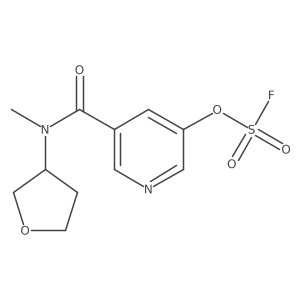 5-[Methyl(oxolan-3-yl)carbamoyl]pyridin-3-yl sulfurofluoridate结构式