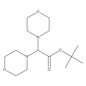 tert-Butyl2,2-dimorpholinoacetate结构式