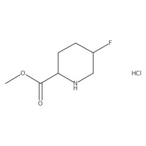Methyl (2S,5R)-5-fluoropiperidine-2-carboxylate;hydrochloride Structure