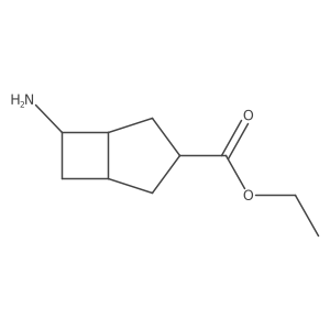 rac-ethyl (1R,3S,5R,6R)-6-aminobicyclo[3.2.0]heptane-3-carboxylate Structure