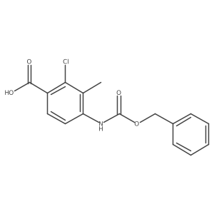 4-{[(Benzyloxy)carbonyl]amino}-2-chloro-3-methylbenzoic acid结构式