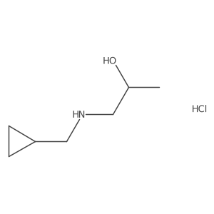 (2r)-1-[(Cyclopropylmethyl)amino]propan-2-ol hydrochloride Structure