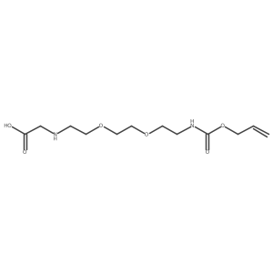 2-({2-[2-(2-{[(Prop-2-en-1-yloxy)carbonyl]amino}ethoxy)ethoxy]ethyl}amino)acetic acid Structure
