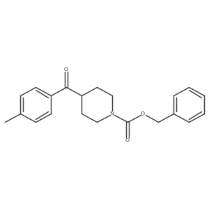 Benzyl 4-(4-methylbenzoyl)piperidine-1-carboxylate结构式