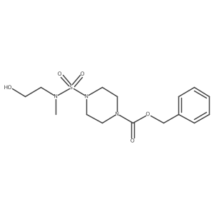 Benzyl 4-[(2-hydroxyethyl)(methyl)sulfamoyl]piperazine-1-carboxylate Structure