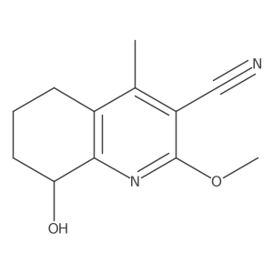 8-Hydroxy-2-methoxy-4-methyl-5,6,7,8-tetrahydroquinoline-3-carbonitrile Structure