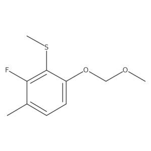 (2-Fluoro-6-(methoxymethoxy)-3-methylphenyl)(methyl)sulfane结构式