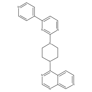 4-(Pyridin-4-yl)-2-(4-{pyrido[3,4-d]pyrimidin-4-yl}piperazin-1-yl)pyrimidine Structure