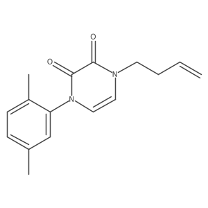 1-(But-3-en-1-yl)-4-(2,5-dimethylphenyl)-1,2,3,4-tetrahydropyrazine-2,3-dione Structure