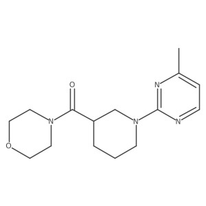 4-[1-(4-Methylpyrimidin-2-yl)piperidine-3-carbonyl]morpholine结构式