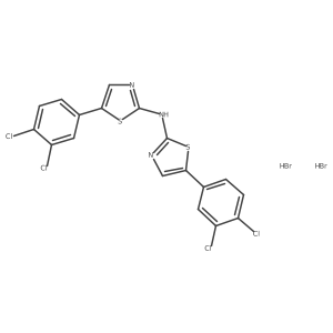 Bis(5-(3,4-dichlorophenyl)thiazol-2-yl)amine dihydrobromide Structure