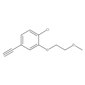 1-Chloro-4-ethynyl-2-(2-methoxyethoxy)benzene结构式