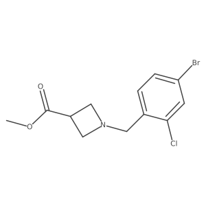 Methyl 1-(4-bromo-2-chlorobenzyl)azetidine-3-carboxylate Structure