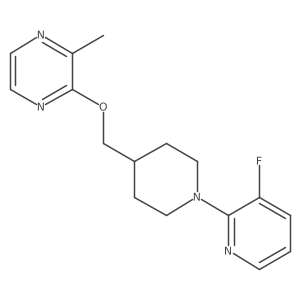 2-{[1-(3-Fluoropyridin-2-yl)piperidin-4-yl]methoxy}-3-methylpyrazine结构式