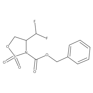 Benzyl (S)-4-(difluoromethyl)-1,2,3-oxathiazolidine-3-carboxylate 2,2-dioxide Structure