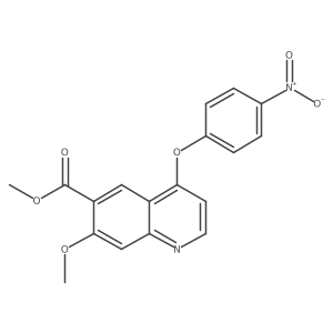Methyl 7-methoxy-4-(4-nitrophenoxy)quinoline-6-carboxylate结构式