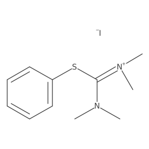 Tetramethylthiouronium iodide,S-(phenyl) Structure