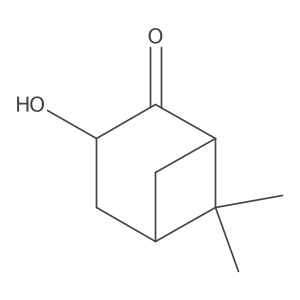 (1R,3S,5R)-3-Hydroxy-6,6-dimethylbicyclo[3.1.1]heptan-2-one结构式