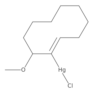 Mercury, [(1E)-10-methoxy-1-cyclodecen-1-yl]chloro- Structure