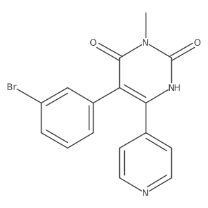 5-(3-bromo-phenyl)-2-hydroxy-3-methyl-6-pyridin-4-yl-3H-pyrimidin-4-one Structure