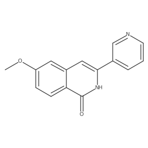 6-methoxy-3-pyridin-3-yl-2H-isoquinolin-1-one结构式