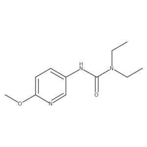 N,N-Diethyl-Na(2)-(6-methoxy-3-pyridinyl)urea结构式