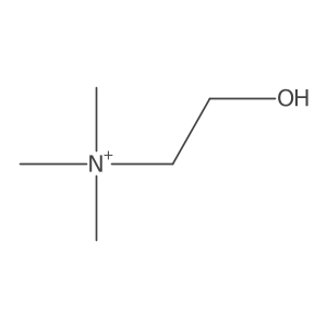 (1,1,2,2-Tetradeuterio-2-hydroxy-ethyl)-tris(trideuteriomethyl)ammonium Structure