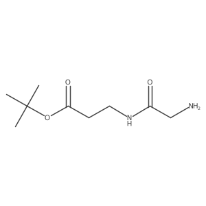 Tert-butyl 3-(2-aminoacetamido)propanoate Structure