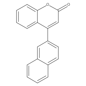 4-(Naphthalen-2-yl)-2H-chromen-2-one Structure