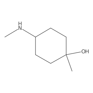 1-Methyl-4-(methylamino)cyclohexanol结构式