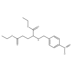 L-Glutamic acid, N-[(4-nitrophenyl)methyl]-, diethyl ester Structure