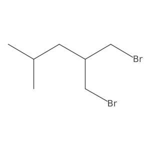 1-Bromo-2-(bromomethyl)-4-methylpentane结构式