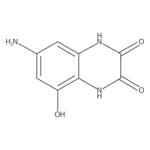 7-Amino-1,4-dihydro-5-hydroxy-2,3-quinoxalinedione Structure