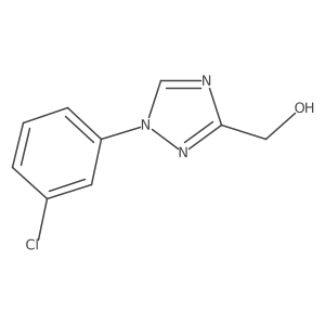 [1-(3-Chloro-phenyl)-1H-[1,2,4]triazol-3-yl]-methanol结构式