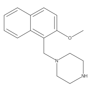 1-[(2-Methoxy-1-naphthalenyl)methyl]piperazine Structure