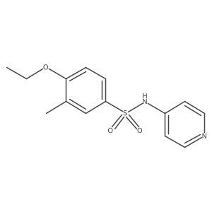 [(4-Ethoxy-3-methylphenyl)sulfonyl]-4-pyridylamine Structure