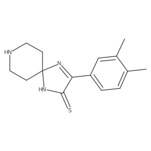 3-(3,4-Dimethylphenyl)-1,4,8-triazaspiro[4.5]dec-3-ene-2-thione Structure