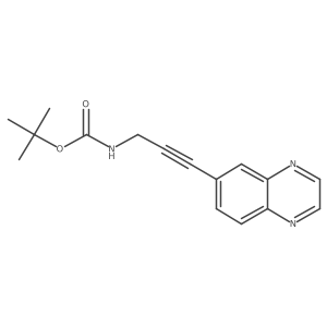 Tert-butyl (3-(quinoxalin-6-yl)prop-2-yn-1-yl)carbamate结构式