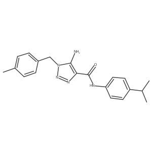 5-amino-N-(4-isopropylphenyl)-1-(4-methylbenzyl)-1H-1,2,3-triazole-4-carboxamide Structure
