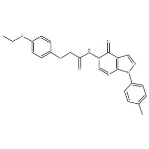 2-(4-ethoxyphenoxy)-N-(4-oxo-1-(p-tolyl)-1H-pyrazolo[3,4-d]pyrimidin-5(4H)-yl)acetamide Structure
