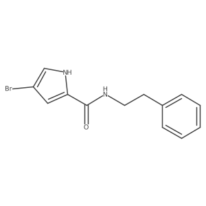 4-Bromo-N-phenethyl-1h-pyrrole-2-carboxamide Structure